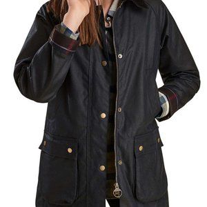 Barbour Acorn Waxed Cotton Jacket in Navy